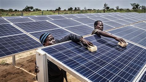 affichage de l'énergie solaire|L'énergie solaire en Afrique.